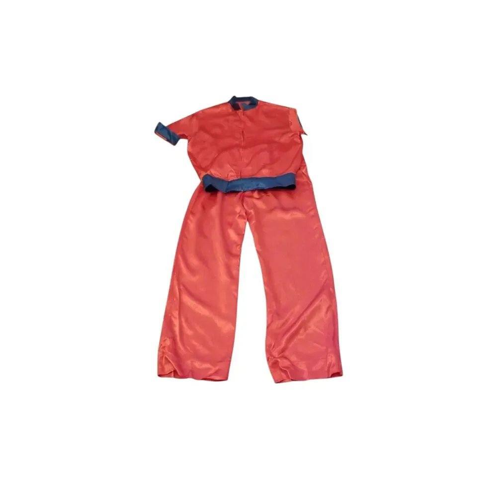 Set of 2 Vintage 1982 Handmade Orange & Purple Costume Sets Kids Pajamas Retro